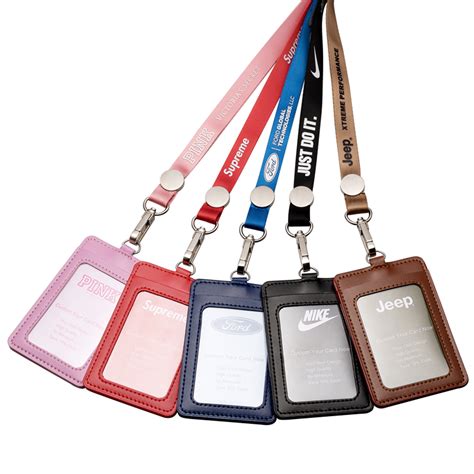 designer badge holder lanyard.